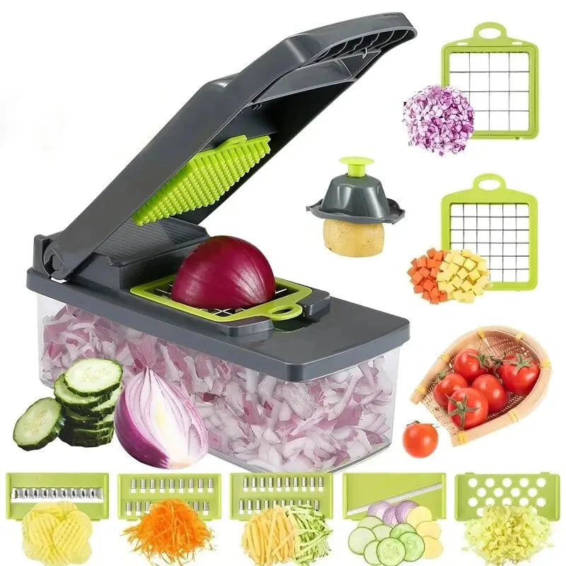 Revolutionize Your Kitchen with the Ultimate 16-in-1 Vegetable Chopper!