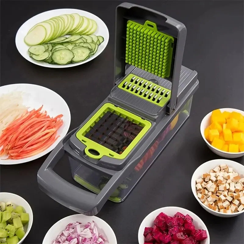 Revolutionize Your Kitchen with the Ultimate 16-in-1 Vegetable Chopper!